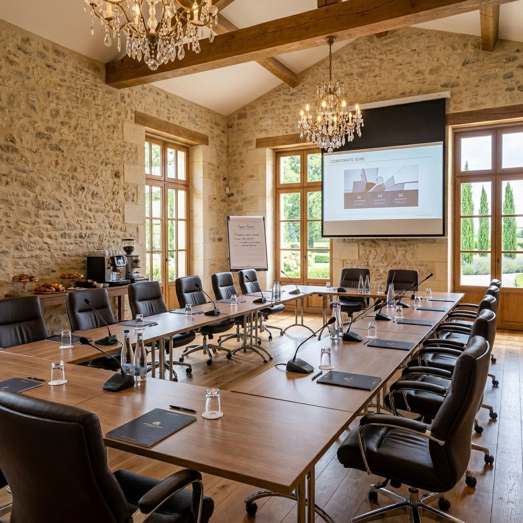 Salle de séminaire équipée du Domaine des Capucines